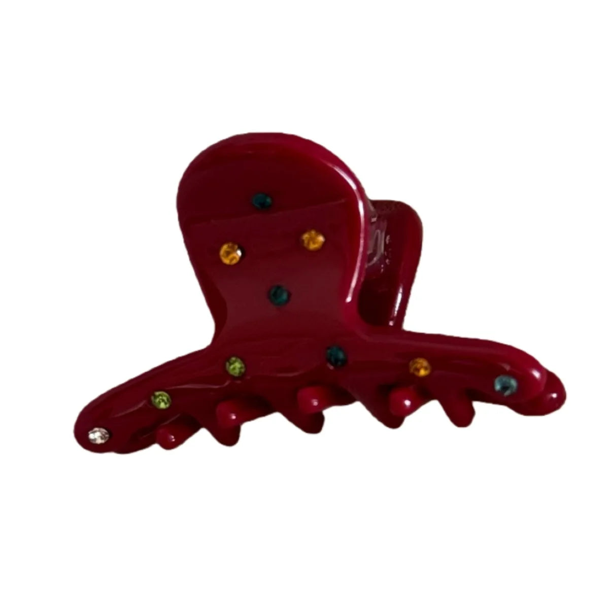 Colorful Diamond Acetic Acid Hair Claw Sweet Elegant Bangs Side Clip Small Grab Clip Women Girls Half Tied Hair Claw Accessories