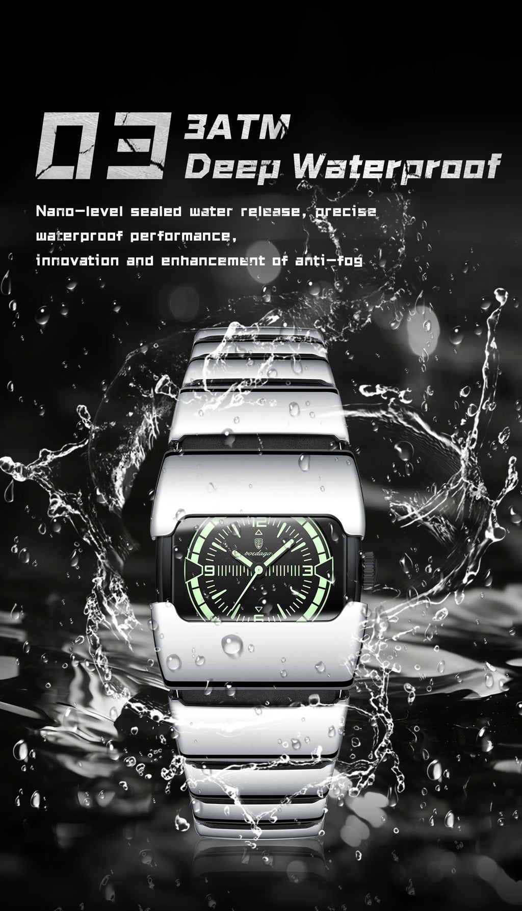 POEDAGAR Original Casual Man Wristwatch Waterproof Luminous Stainless Steel Watch For Men Sports Quartz Men's Watches Male Clock
