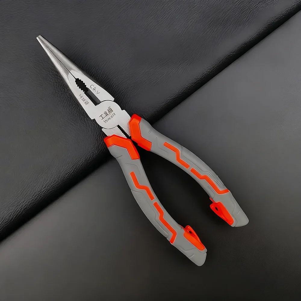 6/8-inch Wire Pliers Sharp Large Opening Diagonal Pliers Needle Nose Pliers for Cutting Twisting and Clamping MetalWires
