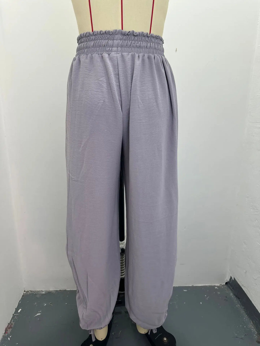 2026 New Drawstring Lantern Pants Women's Casual High Waist Loose Trousers Spring Summer Fashion Streetwear Female Joggers Pants