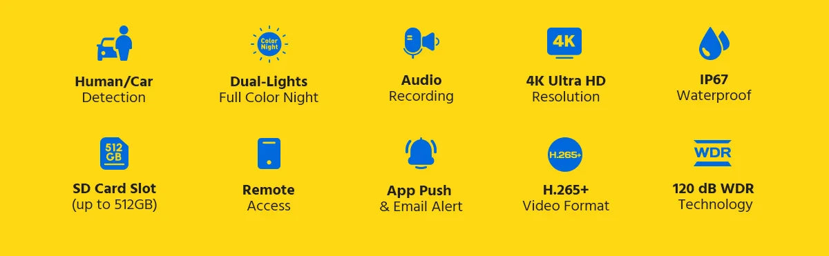 ANNKE 4K Ultra HD POE Video Surveillance System 8CH H.265+ NVR With 12MP Security Cameras CCTV Kit Audio Recording 8MP Ip camera