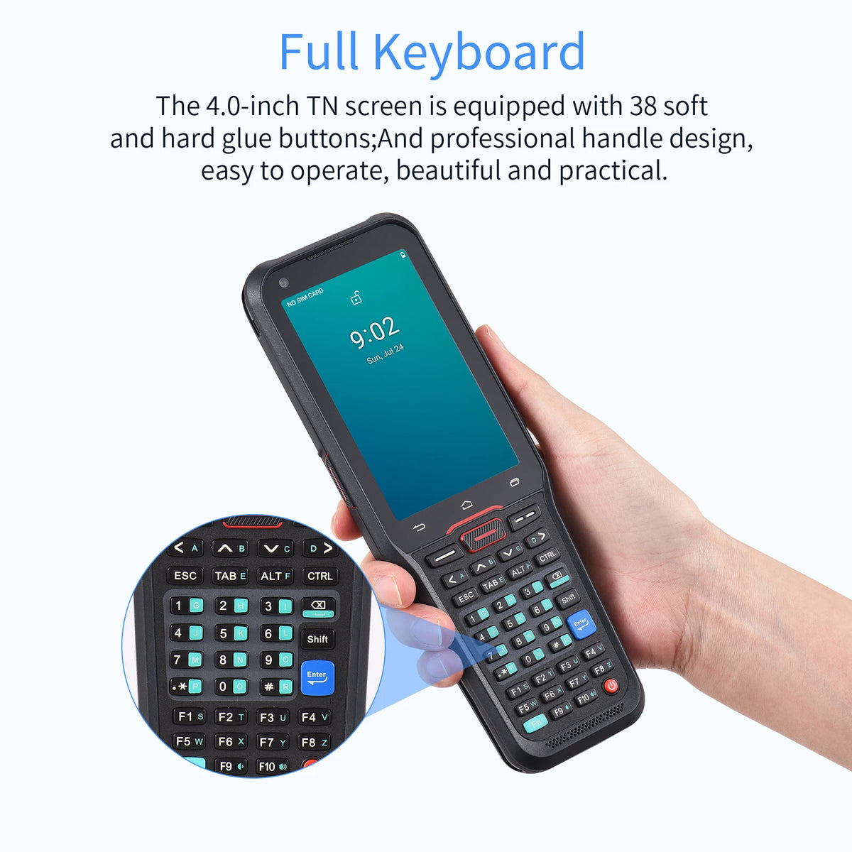 Rugged Android PDA Handheld Terminal GSM 4G WiFi NFC Barcode Scanner for Inventory Logistics Warehousing Data Collection N41