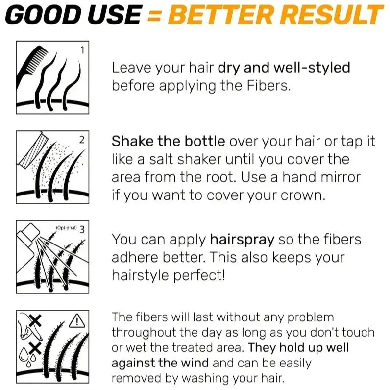 Hair Fiber Powder, 30 G. There Are 11 Colors Available for Selection, It Is a Natural Concealing Product