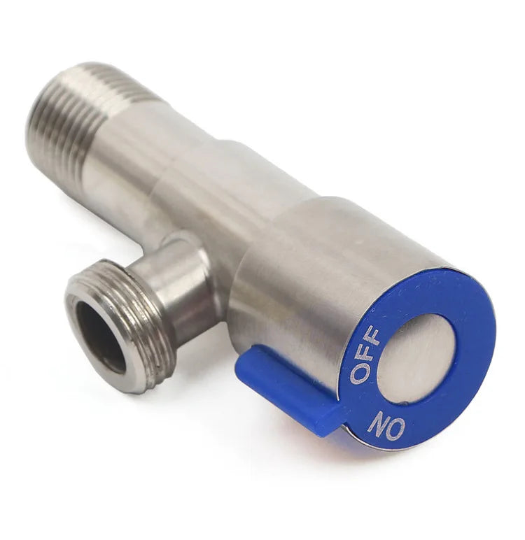 Stainless Steel Angle Valve Bathroom Faucet Hot Cold Inlet Valve Toilet Filling Angle Valves Basin Faucet Bathroom Accessories