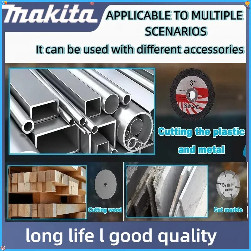Makita  Power Tool 3 Inch Mini Angle GrinderPower Tool  Cutting Circular Cordless Electirc CUT OFF Saw