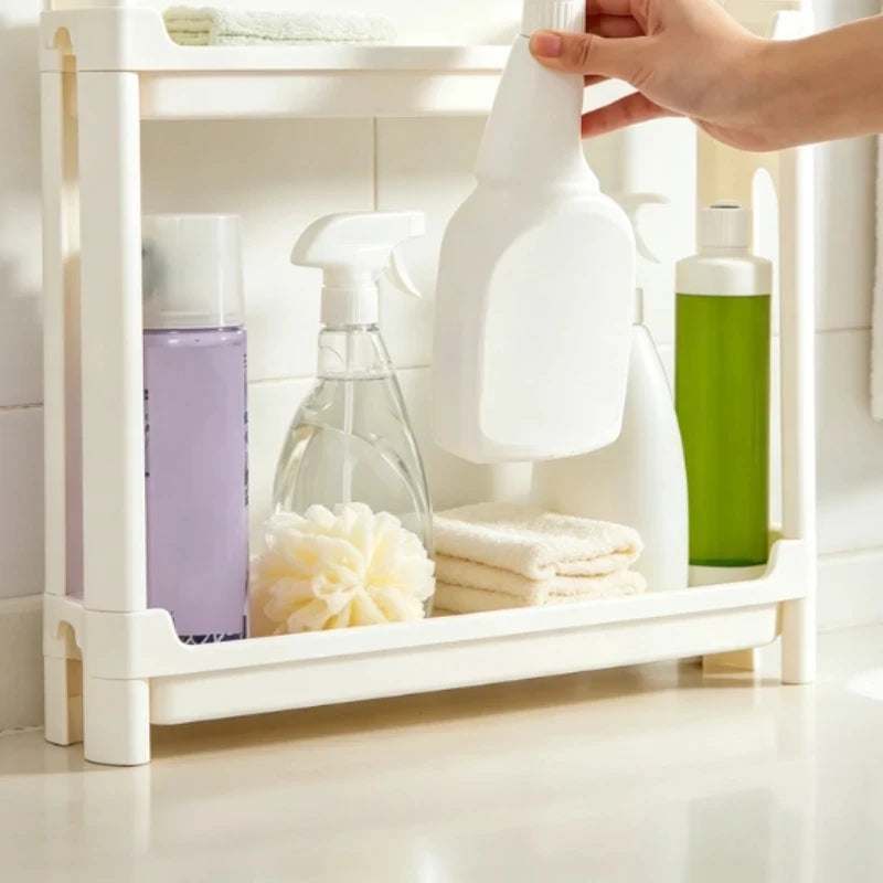 9.5cm Slim 3-Tier Door Gap Storage Cabinet, Narrow Side Shelf, Perfect Organizer for Bathroom & Kitchen Sundries Storage