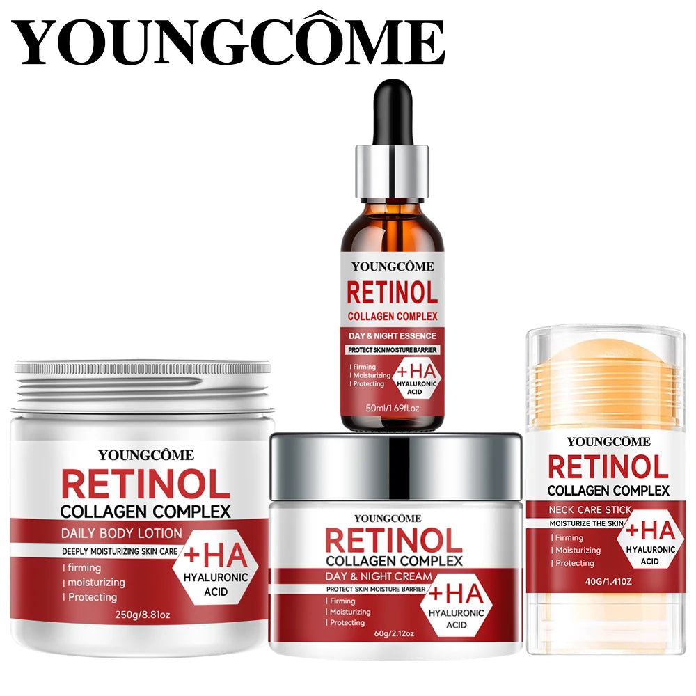 Collagen, Retinol & Hyaluronic Acid Cream - Anti-Aging Face Moisturizer for Face, Firming Skin Care Neck, Daily Moisturizer Face