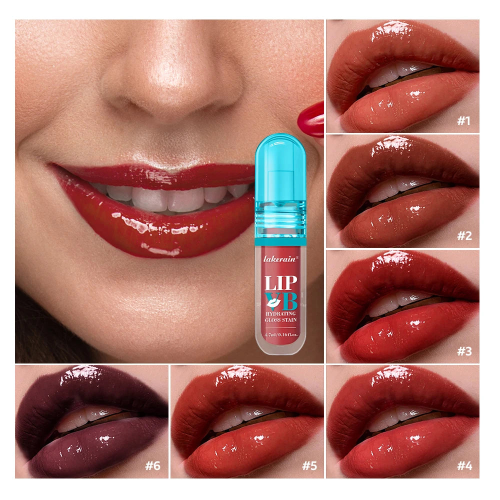 Lip IV Glossy Hydrating Lip Stain Instant Shine Long Lasting Moisture Nourishes Soothes Dry Lips Suitable For All Skin Makeup