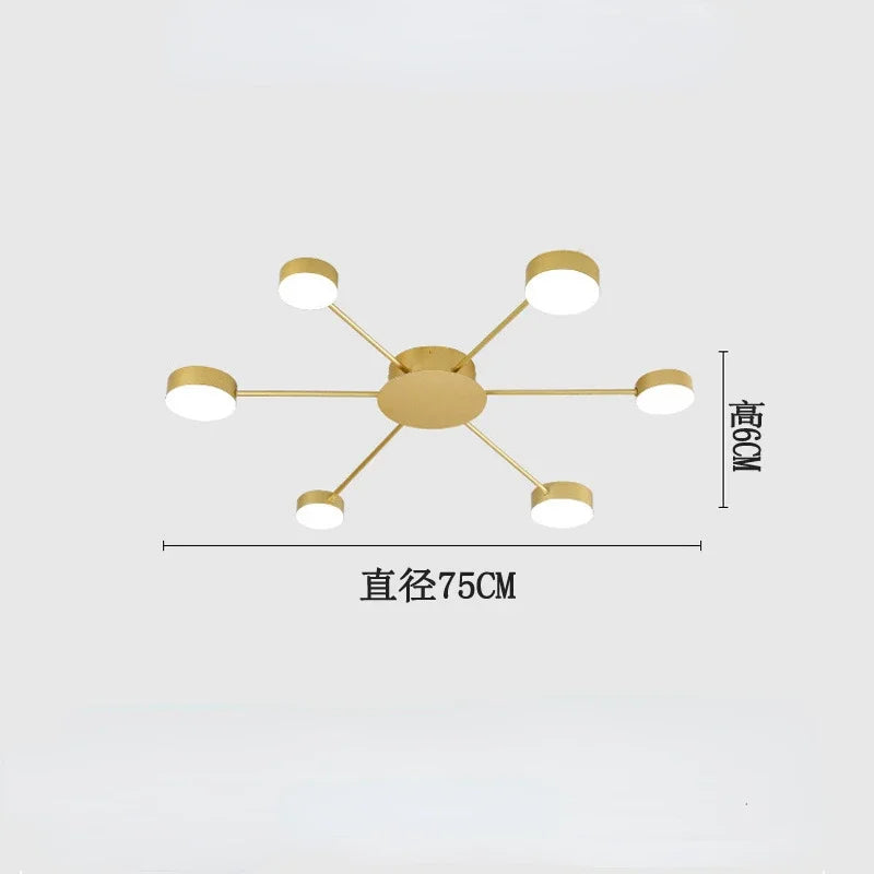 Nordic LED Ceiling Indoor Lighting Home Lamps Living Room Dining Bedroom Cloakroom Decoration Chandelier Lights Modern Wall Lamp