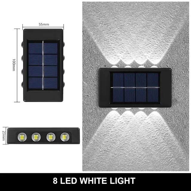 Solar LED Light Outdoor Solar Lighting Lamp Streetlights Exterior Decoration Garland Waterproof Solar Garden Light  Wall Light