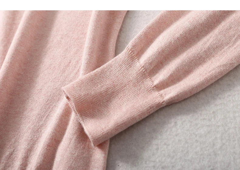 SuyaDream Woman Basic Sweaters Silk and Cashmere Blend O neck Pullovers Solid Sweaters 2024 Fall Winter Bottoming Shirts