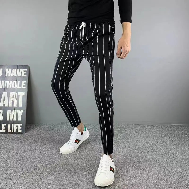 New Men's Lightweight Smart Casual Loose Straight Dress Suit Pants All Match Korean 2024 Business Trousers Streetwear Z121