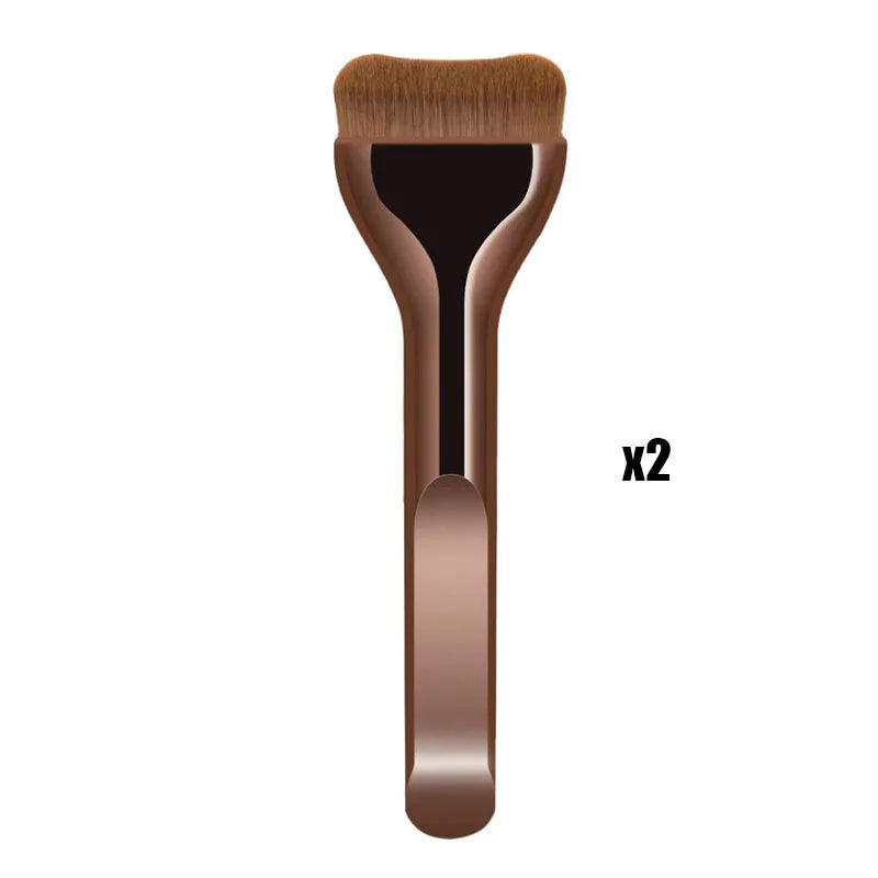 Professiona Makeup Brush Curved Soft Bristle Foundation Brush For Even Application Travel-Friendly Makeup Tools