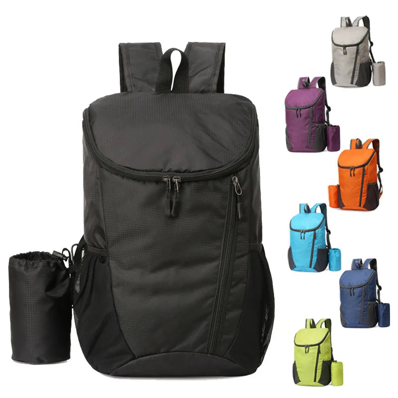 Large Capacity Sport Mountaineering Backpack - Lightweight Foldable Waterproof Outdoor Travel Bag for Sports