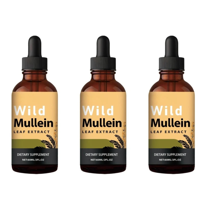 Mullein Drops with Ginger & Lemon for Lung Cleanse and Detox Mullein Leaf Extract for Respiratory Lung Health Detox for Smokers