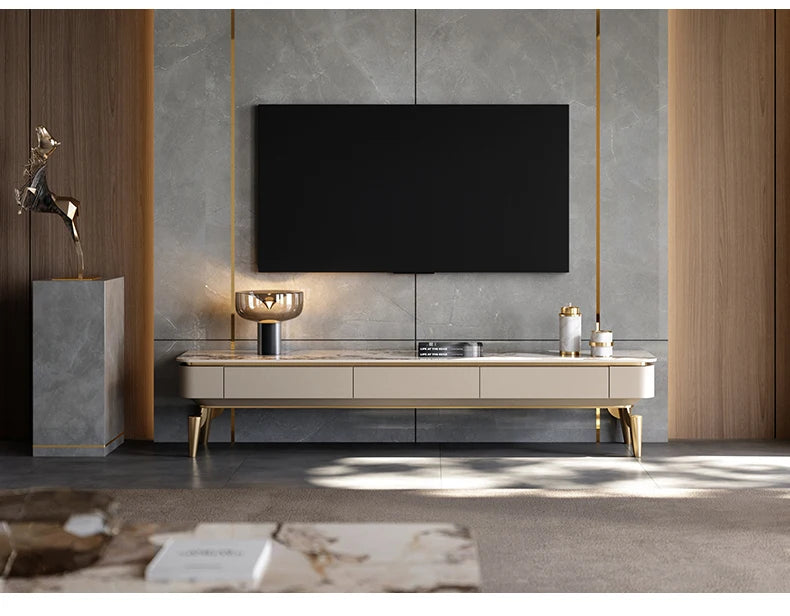 Modern Italian Tv Stands Design Drawers Style Premium Tv Table Luxury Trendy Elegant Muebles Para Hogar Living Room Furniture
