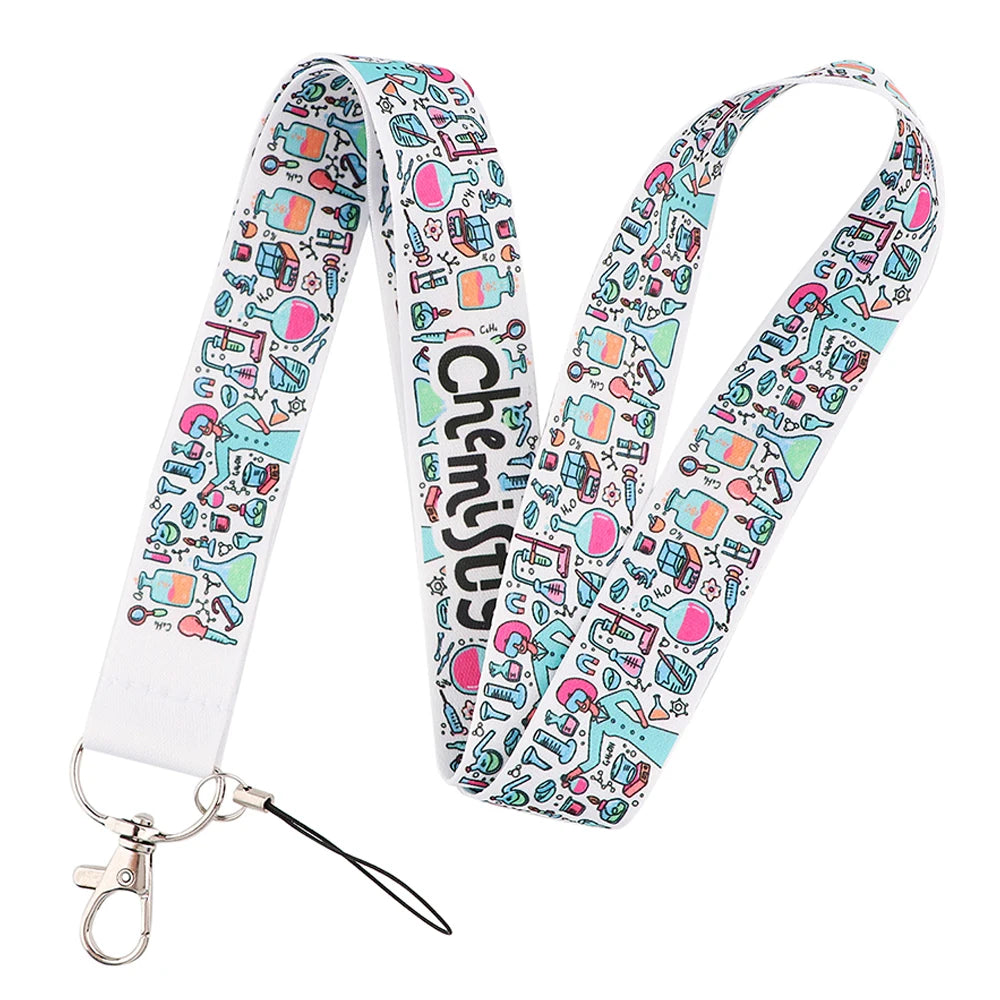 100 Designs Cute Art Lanyard for Keys Chain Badge Holder ID Credit Card Pass Hang Rope Lariat Mobile Phone Charm Accessories
