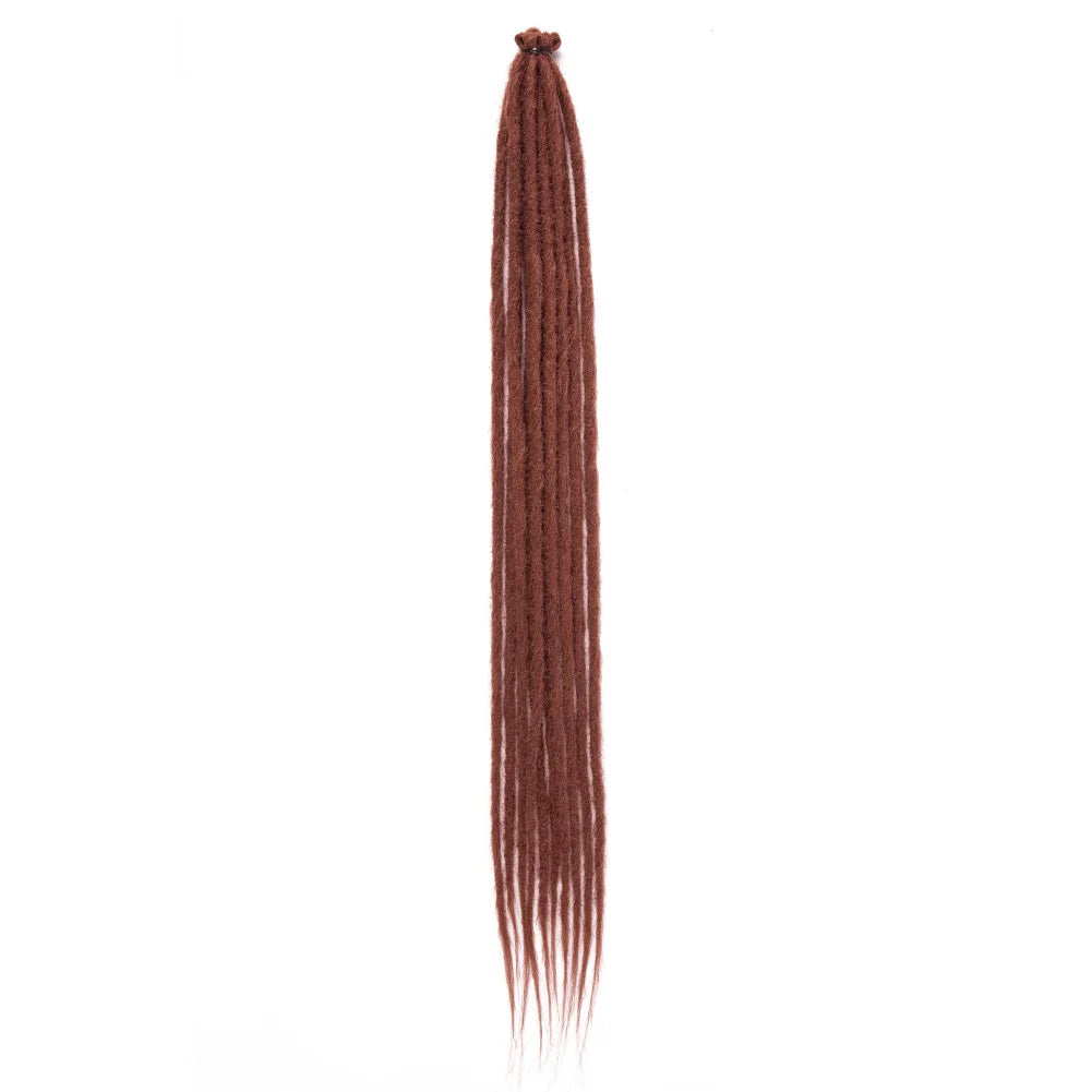 24/30 Inch Synthetic Dreadlock Extensions 10 Strands Hippie Dreads Ombre Color DreadLoc Reggae Style Crochet Braids Hair