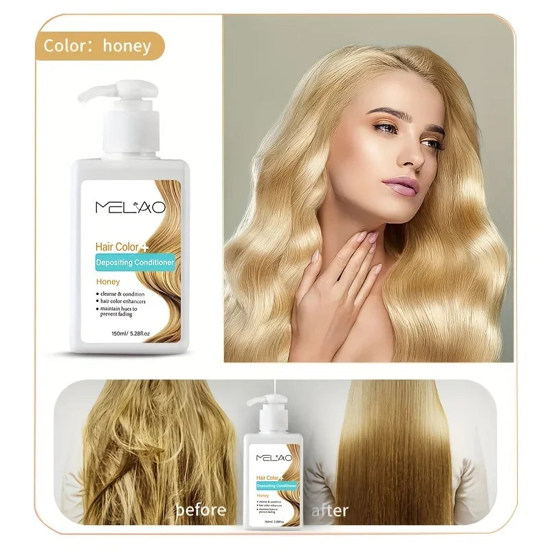 MELAO Hair Dye - Semi Permanent Hair Color Depositing Conditioner, Cruelty-free