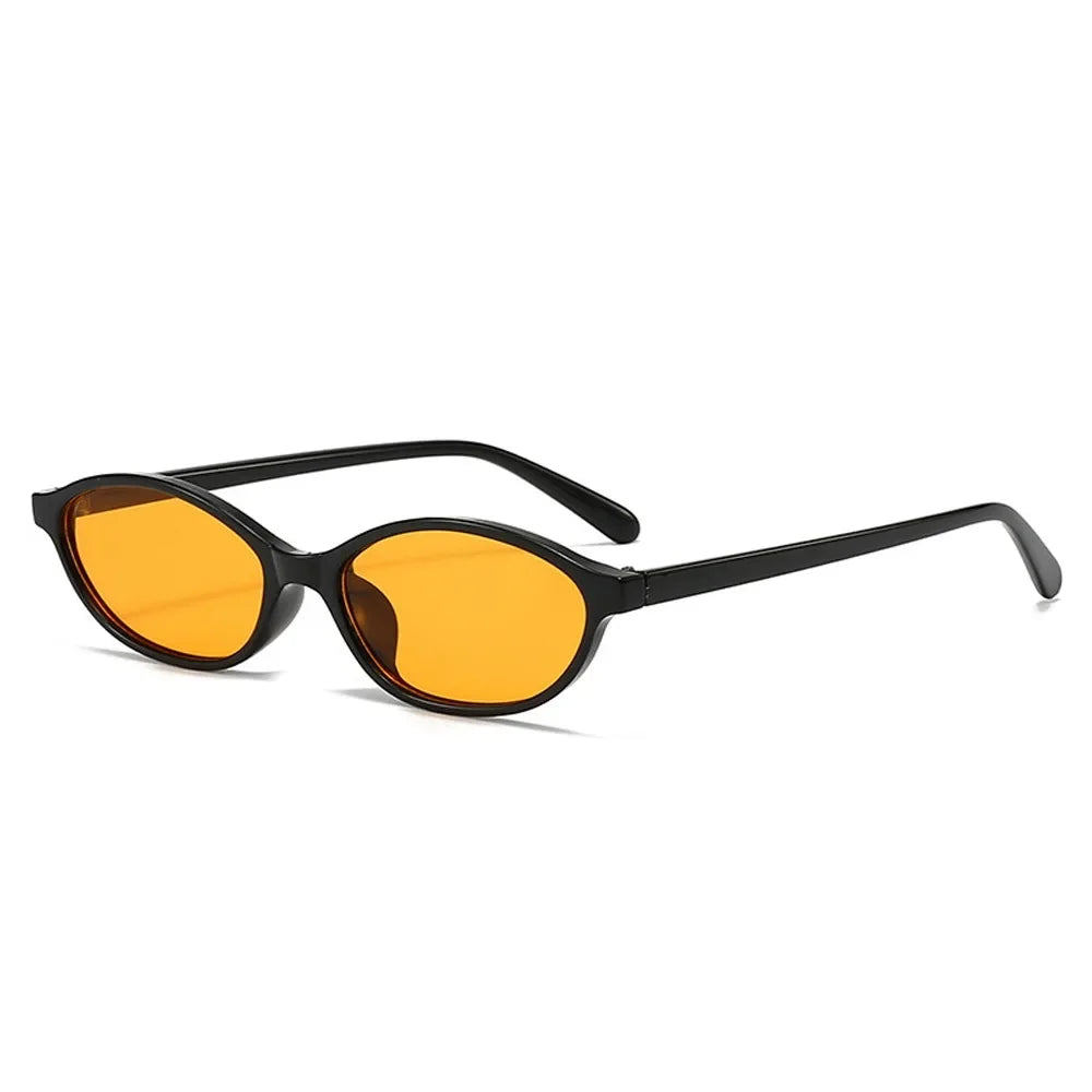 Vintage Cat Eye Oval Sunglasses Lightweight Trendy 90s Sunnies UV protection Sun Glasses for Women & Men