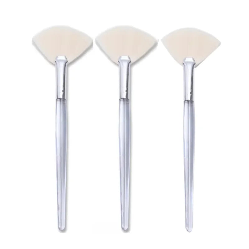 Facial Cleanser Brush Soft Face Massage Fan Wash Brush Pore Cleanning Exfoliating Beauty Face Mask Brush Portable Skin Care Tool
