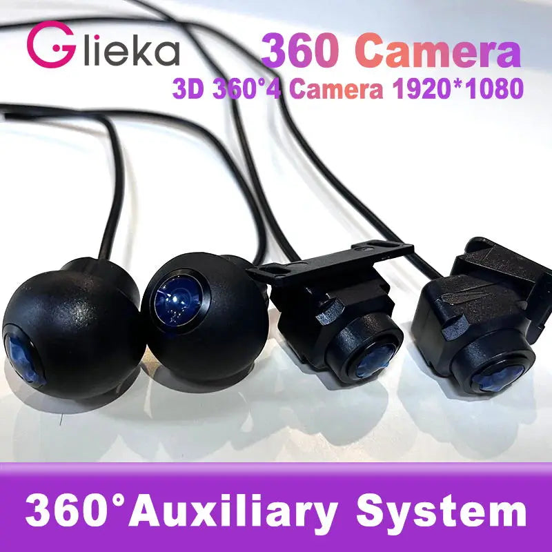 HD Camera 360° panoramic camera 1920P HD rear/front/left/right view lens 360 panoramic accessories