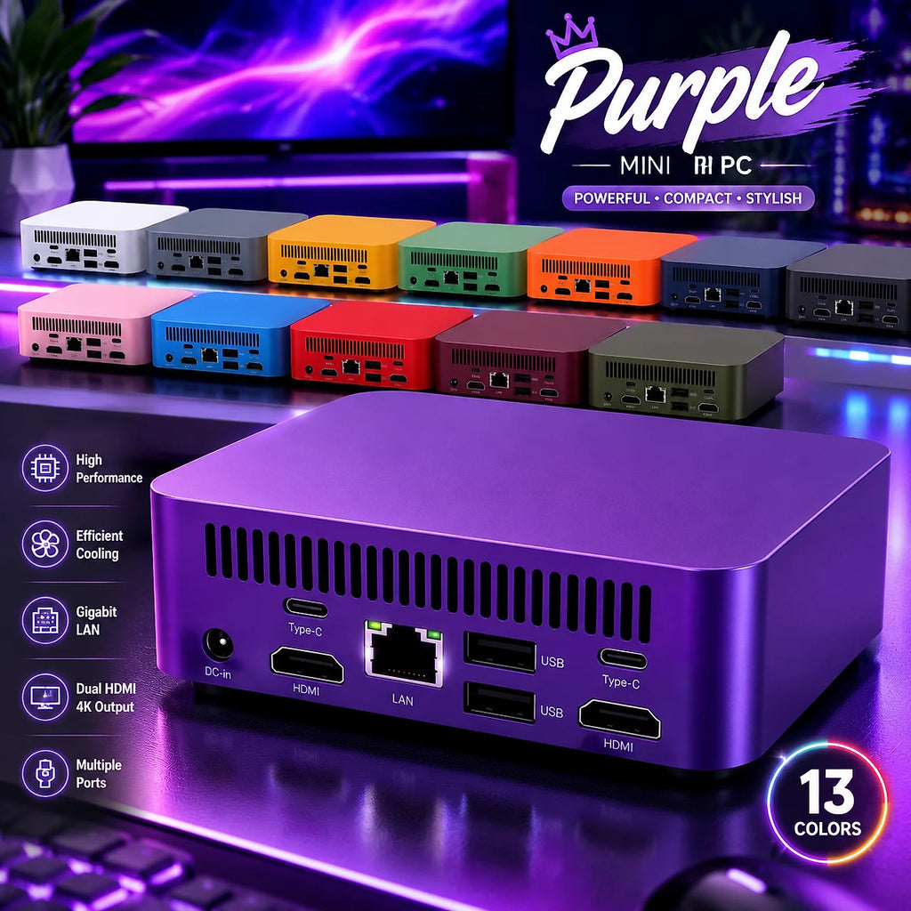 Intel Core i9-10980HK Mini PC Win11 16GB DDR4 2TB NVMe SSD WiFi6 BT5.2 4K HDMI Compact Gaming Office Streaming Workstation