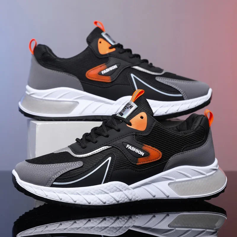 Men's Sneakers Fashion Breathable Vulcanized Shoes Casual Sports Shoes Men Trendy Lace-up Sneakers Zapatillas Hombre 2024
