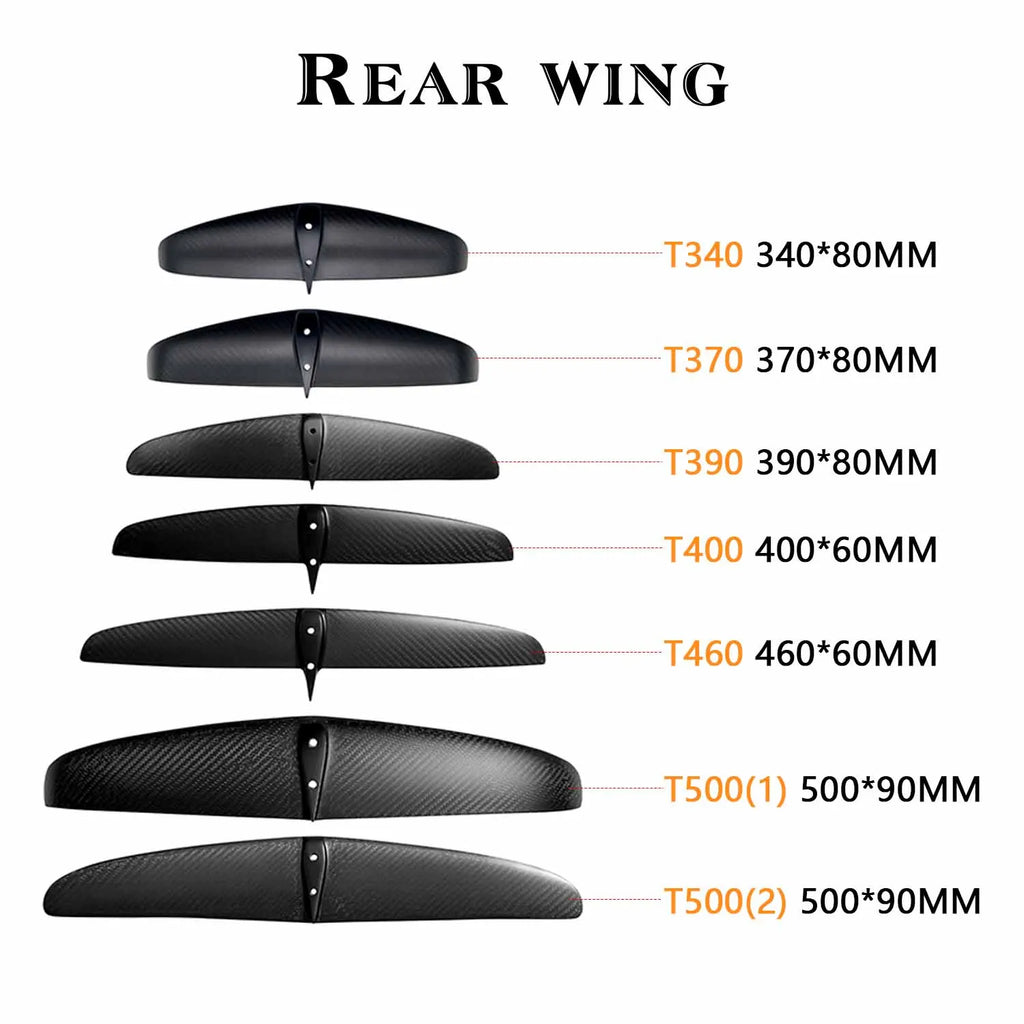 Customizable Carbon Fiber Front Wing, Complete Wind Wing, Outdoor Water Sports Surfing, Factory Price, GY-HPS930, 1179sqcm