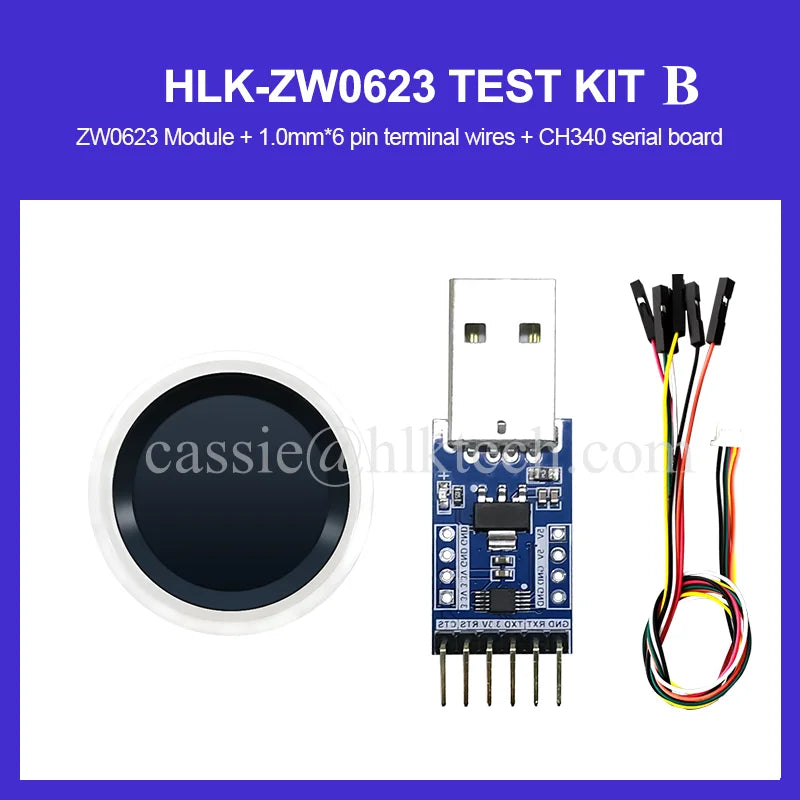 HiLink Fingerprint recognition Module HLK-ZW0623 High Resolution Capacity Touch Fingerprint Smart Door Lock/attendance system