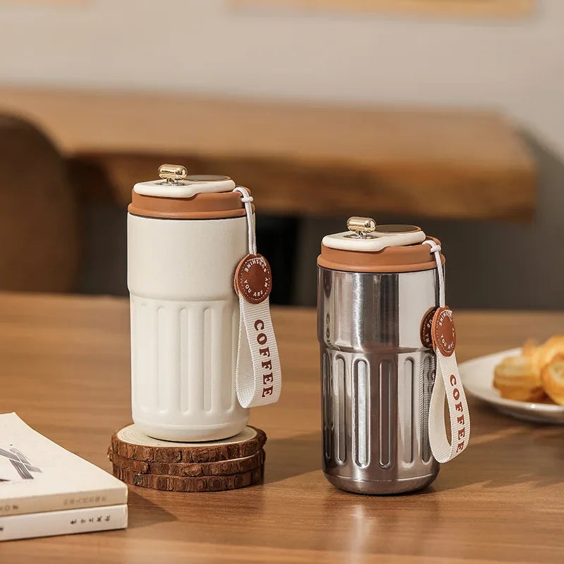 450ML Stainless Steel Thermo Water Bottle LED Temperature Display Coffee Cup Keep Cold and Heat Thermal Mug Travel Vacuum Flask