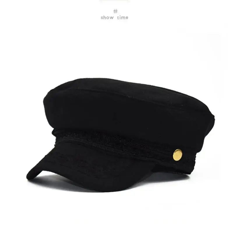 Winter Hats For Women Winter Cap Wool Hat Female Button Baseball Cap Sun Visor Hat Gorras Casquette Black Fall Boina Bone
