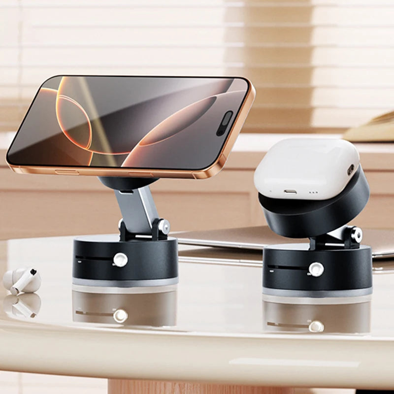 Universal Vacuum Magnetic Suction Cup Folding Swivel Stand Double-sided Suction Cup Vacuum Swivel Stand Mobile Phone Holder