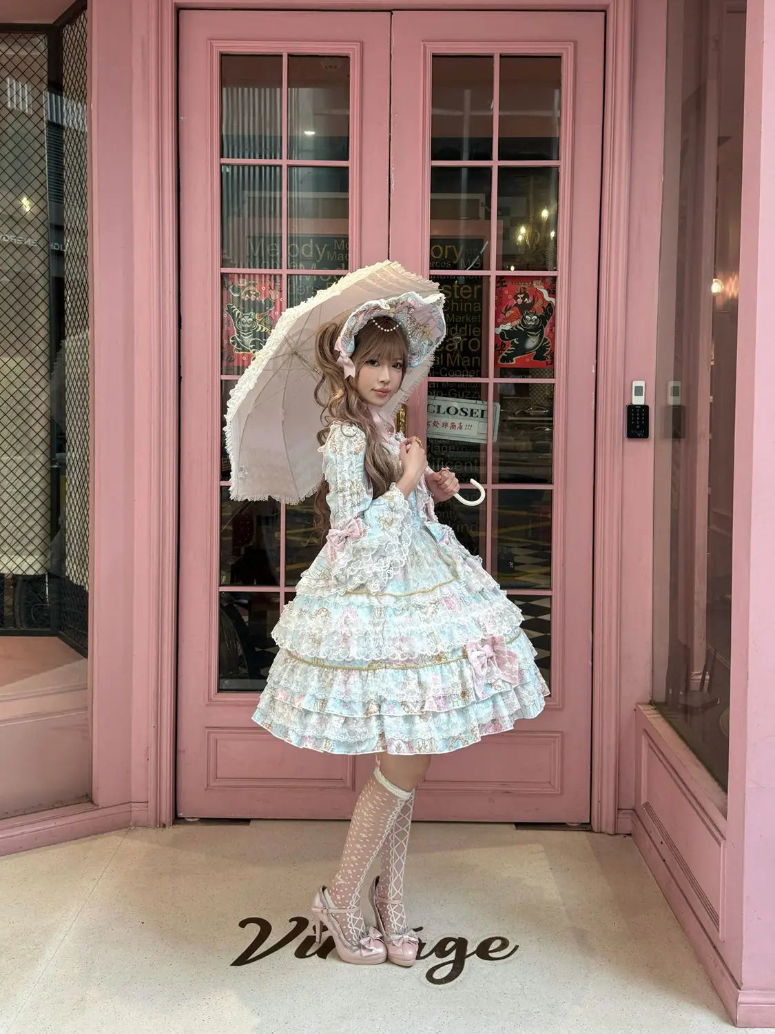 Original Design Lolita Sweet Long Sleeve OP Dress Women Autumn Super Fairy Cute Bow Birthday Party Girls Princess Dresses