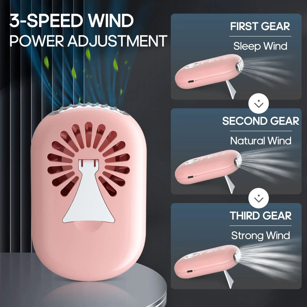 Portable Handheld Eyelash Fan Dryer With USB Rechargeable Lash Extension Fans With Air Blower For Makeup Drying & Cooling, Pink