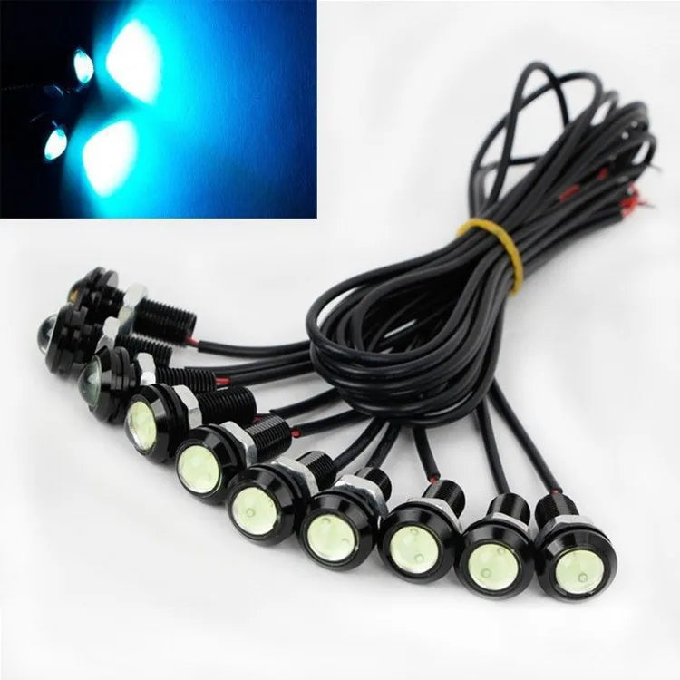 10pcs 12V LED Eagle Eye DRL 18mm High Power SMD Daytime Running Light Car Fog Bulb Reverse Backup Parking Turn Signal Lamp Hot