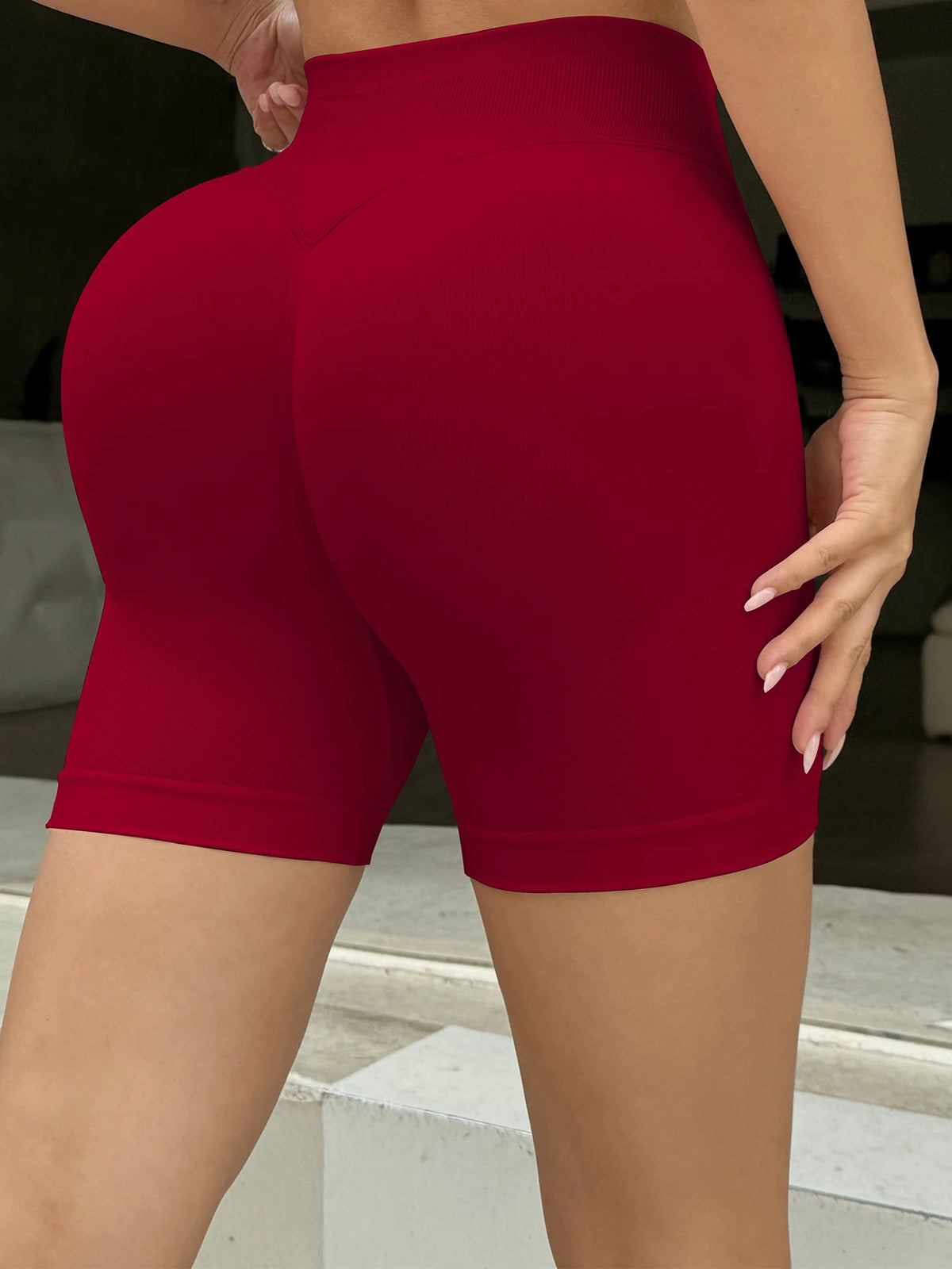 Seamless Biker Shorts for Women High Waist Fitness Shorts Tummy Control Butt Lifting Stretch Workout Tights Summer Casual Wear