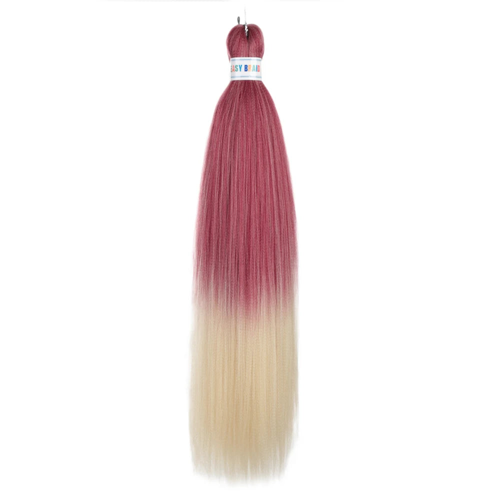 Ombre Kanekalon Braiding Hair Extensions Pre Stretched 26 Inch Synthetic Hair for Afro Jumbo Box Braids Natural Looking