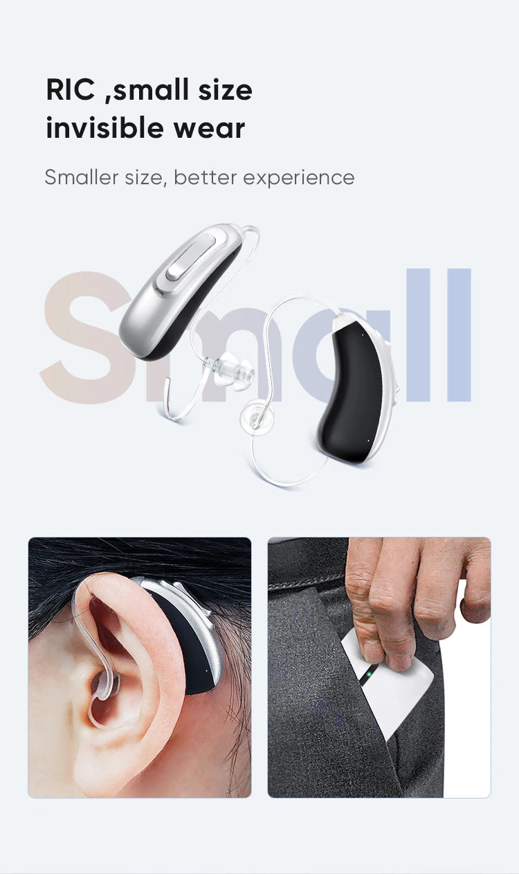 30 channel Bluetooth program Hearing Aid Rechargeable Sound Amplifie Wireless Digital Hearing Aid Severe Loss APP Adjustable