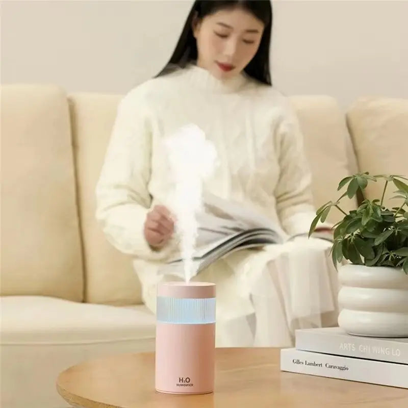 A66K-Compact USB Humidifier With Night Light,Mini Desktop Atomizer For Home,Ultra-Quiet Operation Water Replenisher B