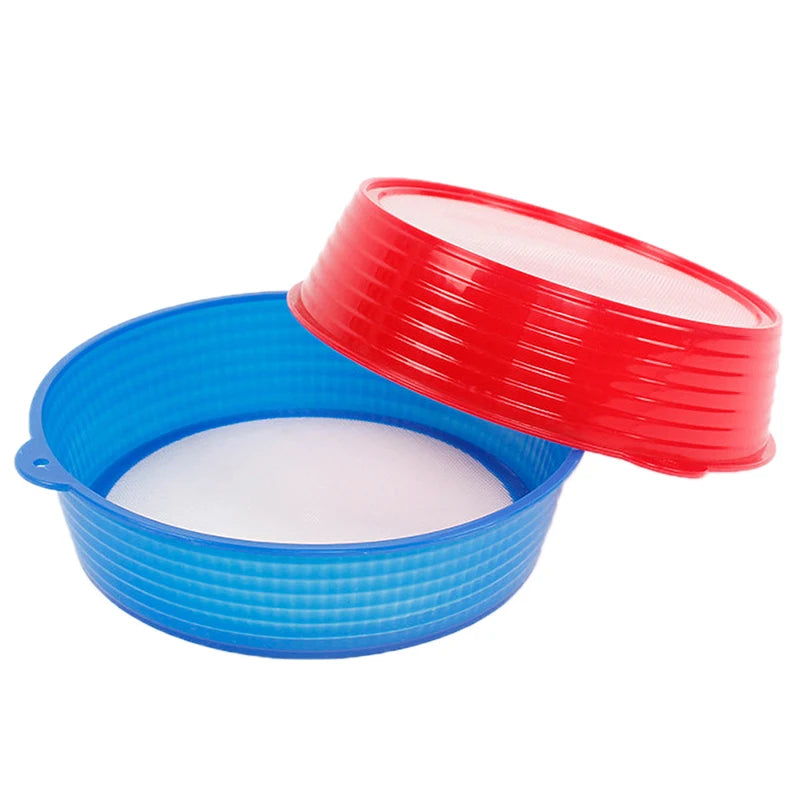 Kitchen Gadgets New Handheld 19cm Round Shape Plastic Flour Sifter Strainer