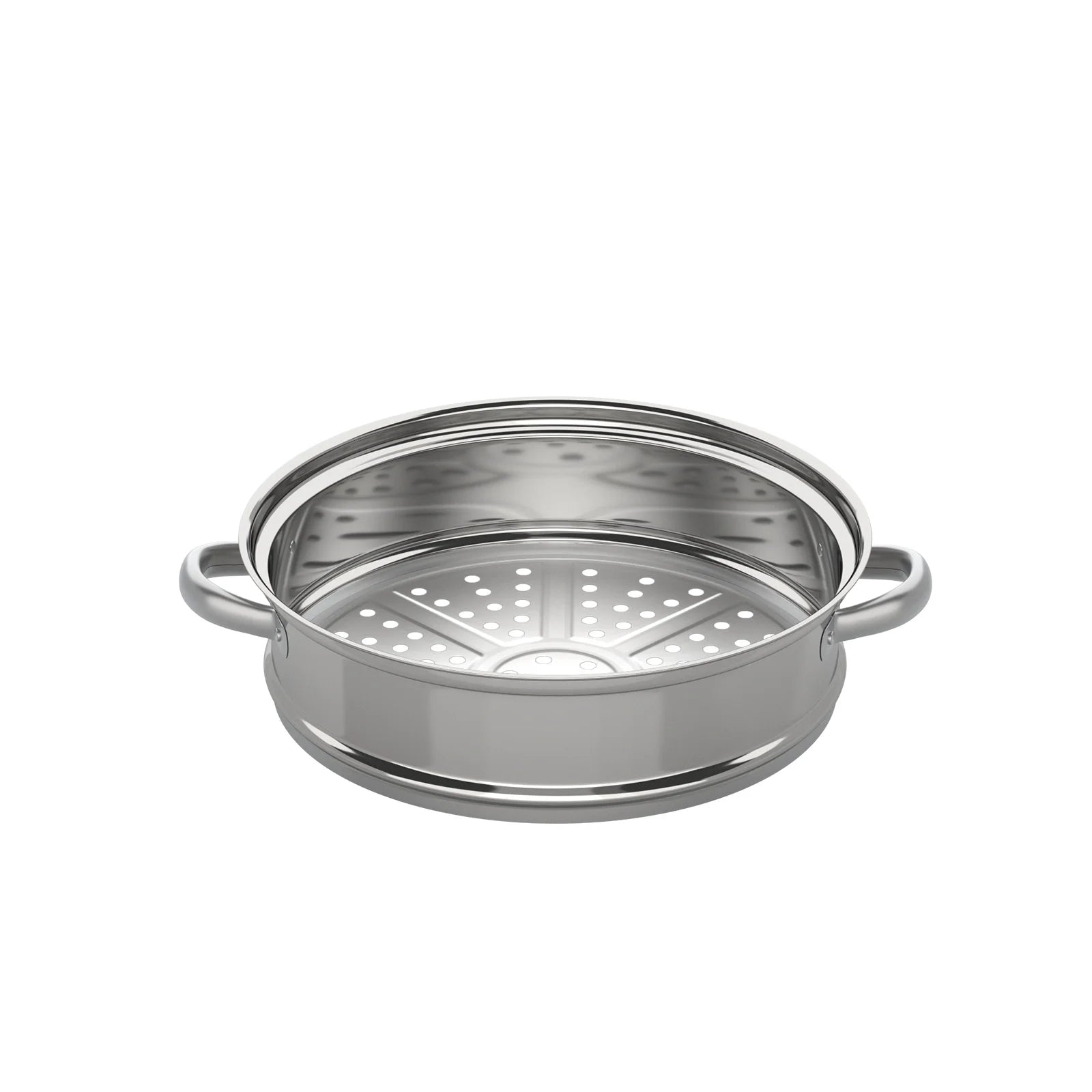 3 Tiers Stainless Steel Steamer 28cm Overlapping Steaming Pot Cookware Kitchen Soup Steamer Cooker Set Silver with Glass Lid