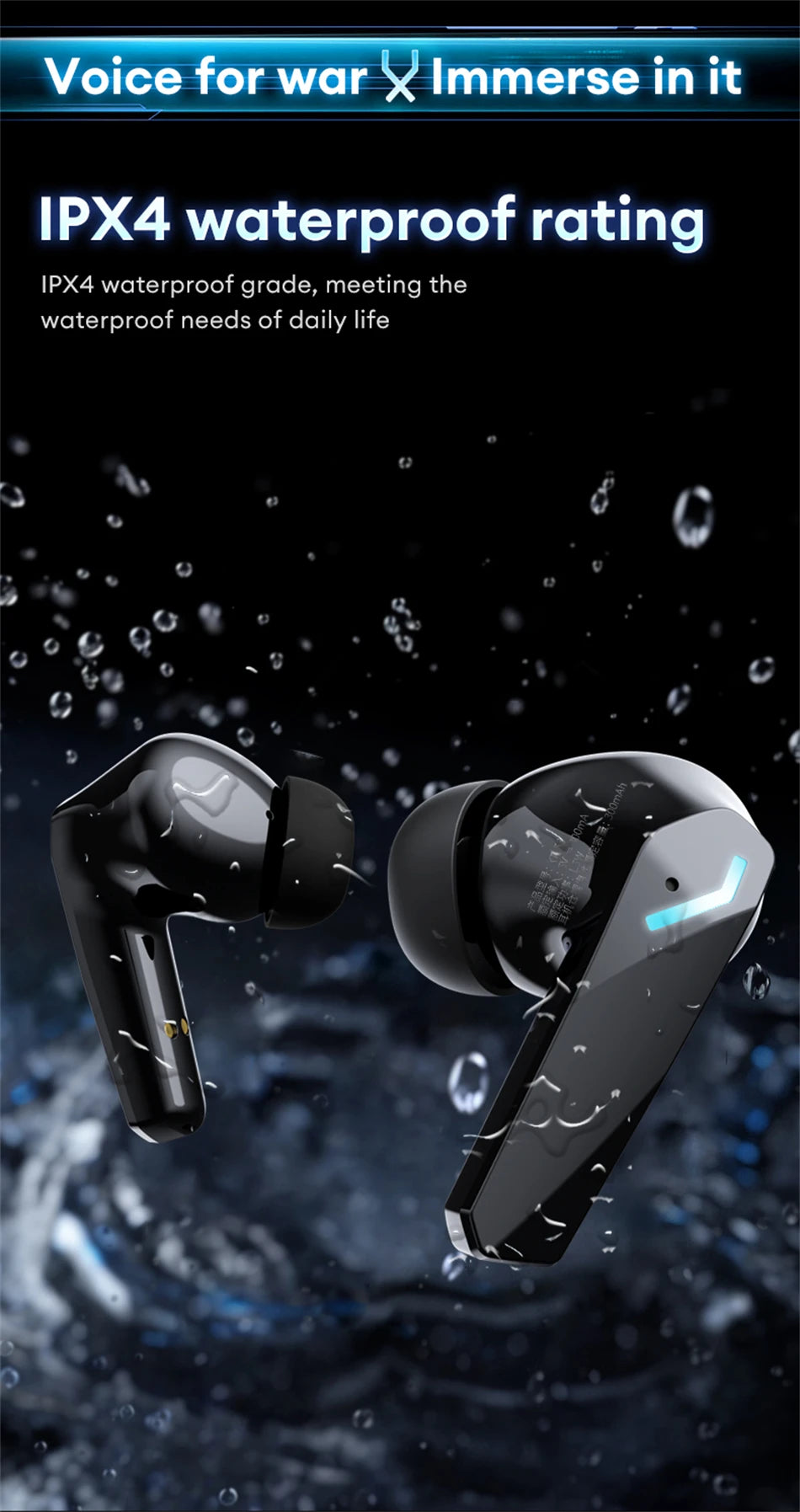 Lenovo XT53 Wireless Bluetooth 5.4 Earphones LED Digital Display Waterproof Earbuds Noise Cancelling Gaming Headset GM2 Pro Max