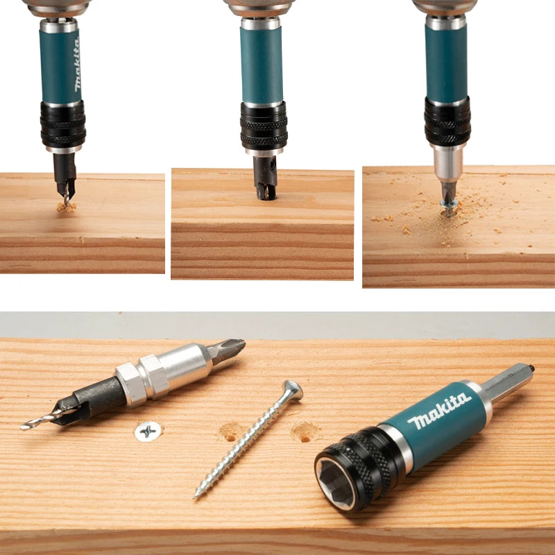 Makita #6 #8 #10 Gauge Drill Countersink Drive Bit Multifunctional Woodworking Batch Drill Combination Tool Accessories