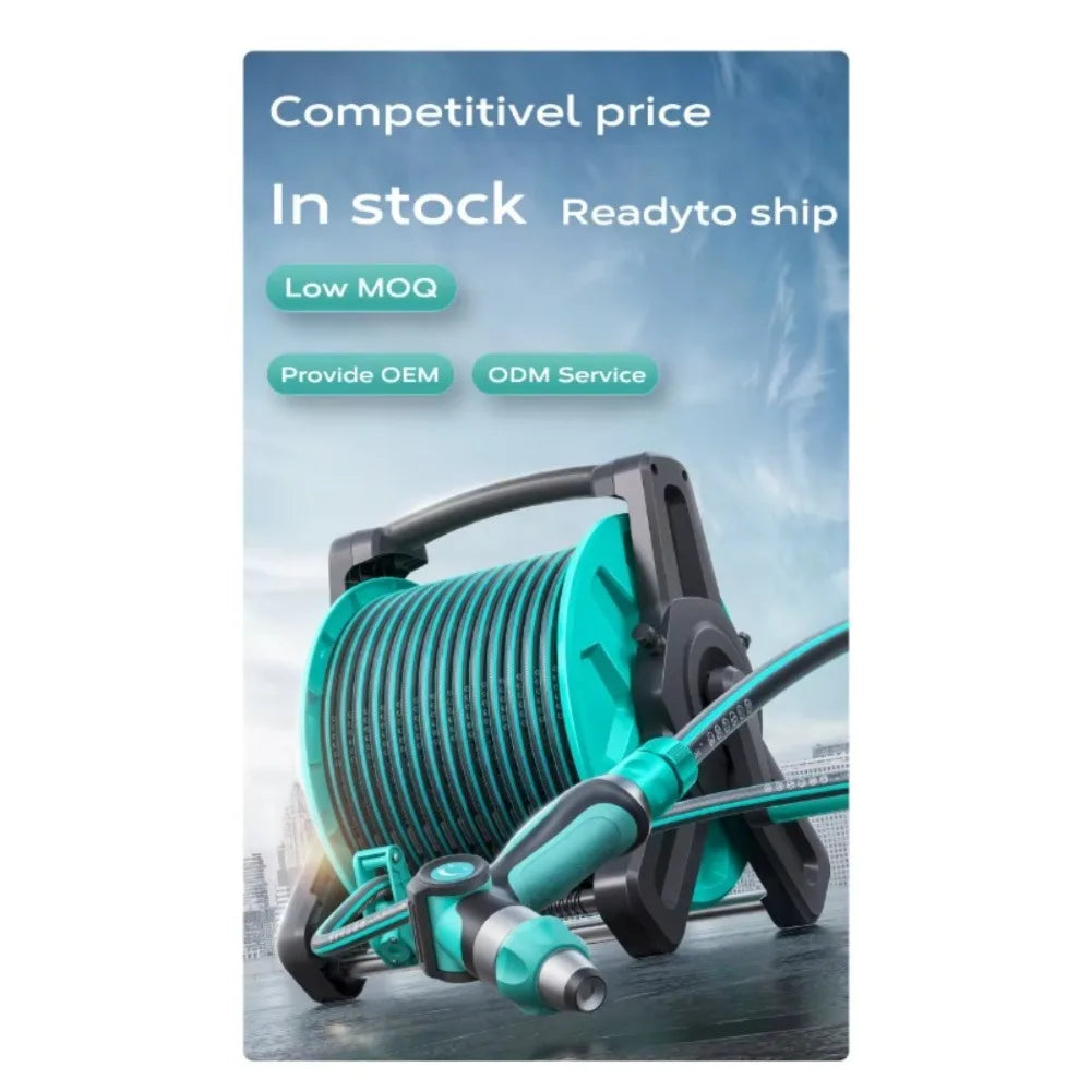 Wholesale Water Hose Pipe Storage Rack Garden Hose Reel High Pressure Empty Garden Water Hose Reel for Outdoor Lawn Backyard
