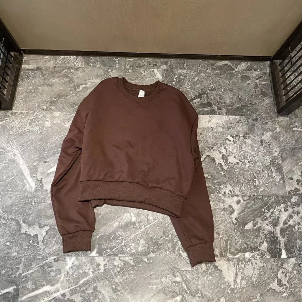Hlo Yoga unisex cotton sweatshirts sweatpants loose hoodie Pull Rope sweatshirts jogging loose and comfortable se