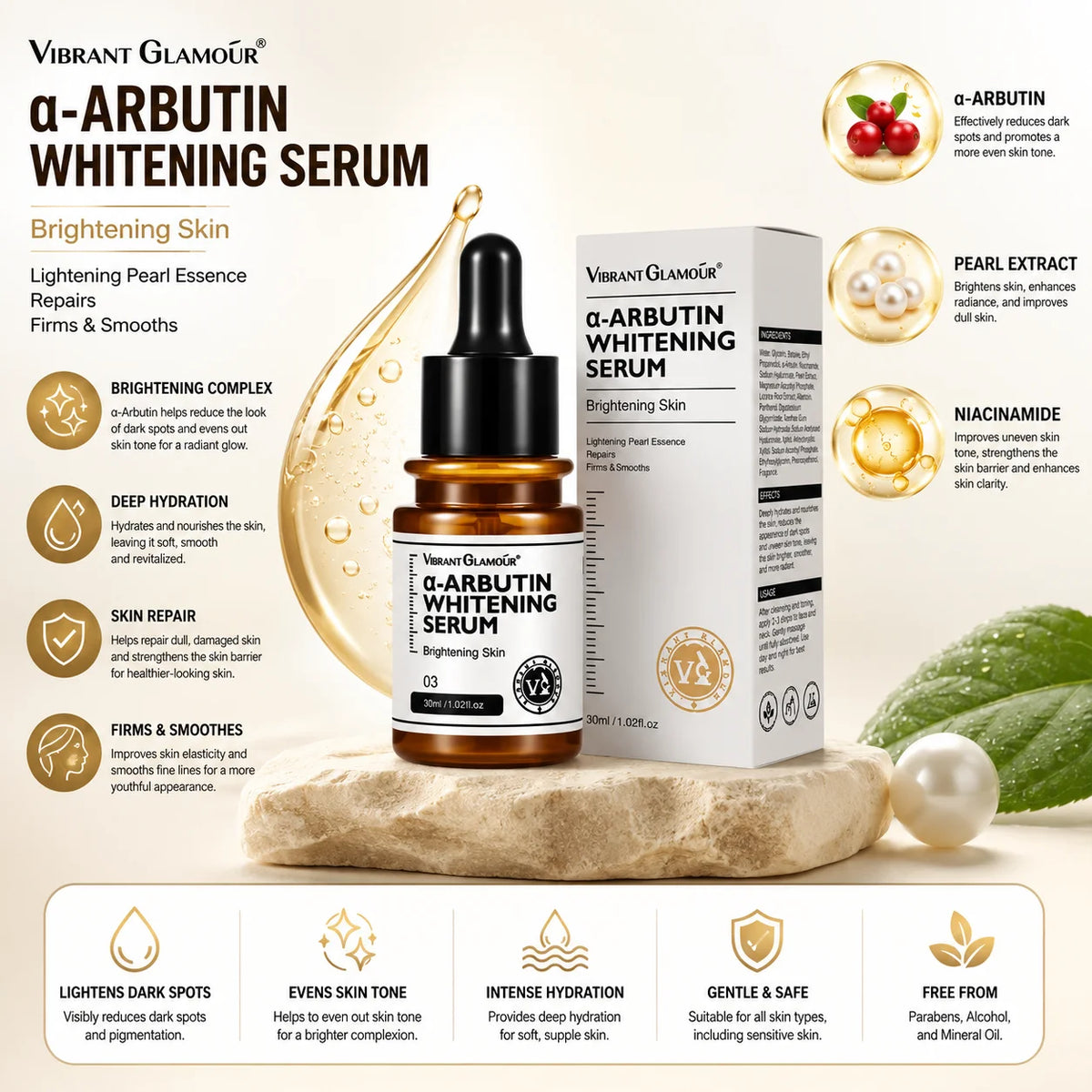 VIBRANT GLAMOUR Arbutin Serum Niacinamide  30ml