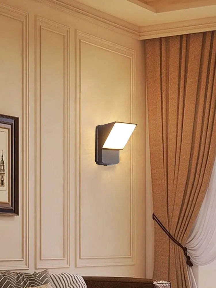 Led Bedroom Headboard Stairs Balcony Background Aisle Waterproof Rotatable Wall Light