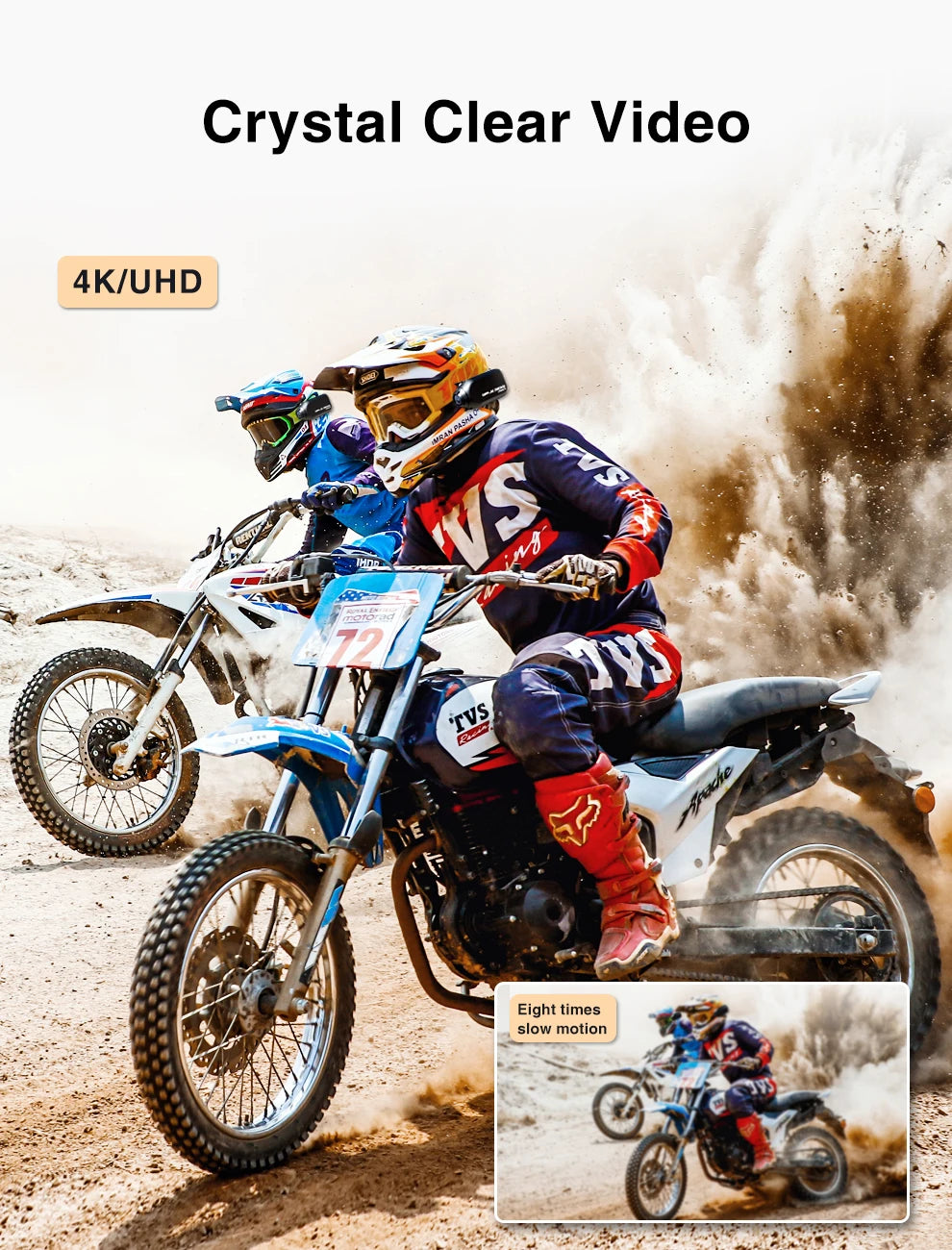 Drift Ghost XL Pro 4K PLUS HD Action Camera 3000mAh Battery WiFi IPX7 Waterproof Rotatable Lens Helmet Cam Motorcycle Bicycle