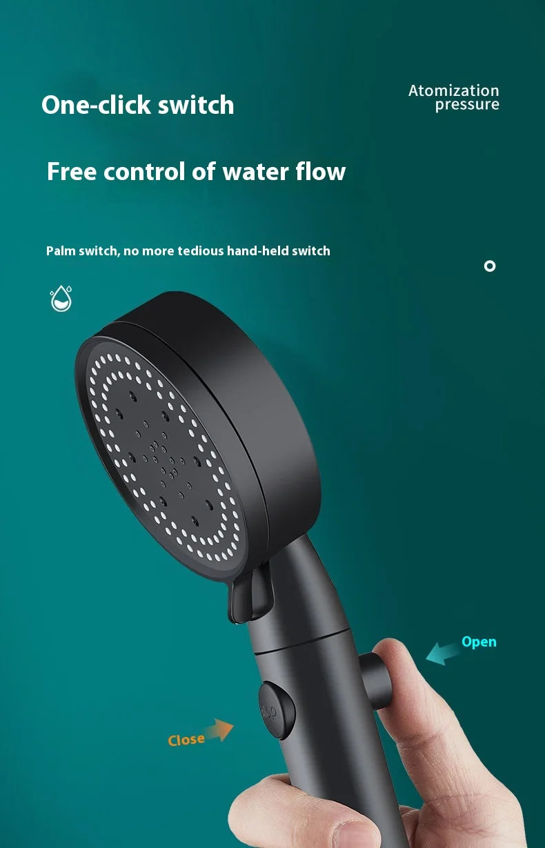 5 Modes Speed Adjustment Self-cleaning Shower Head High Pressure Adjustable with Hose Water Shower Bath Bathroom Accessories